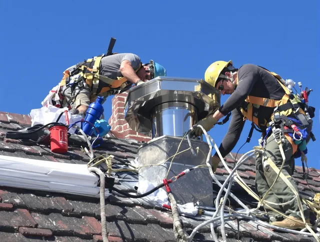 Protective chimney cap installed by Port Wentworth Chimney Sweep in Port Wentworth, GA