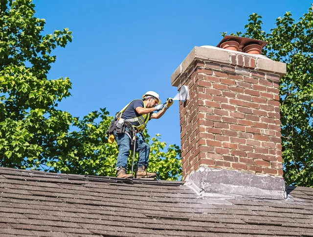 Port Wentworth Chimney Sweep performing an inspection with advanced tools in Port Wentworth, GA