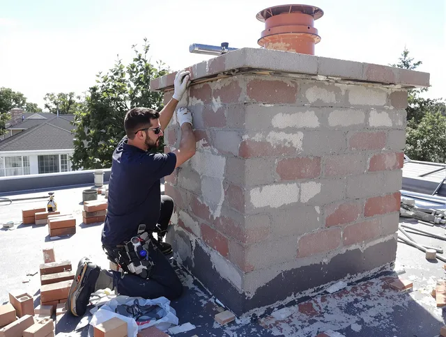 Advanced chimney repair process by Port Wentworth Chimney Sweep in Port Wentworth, GA