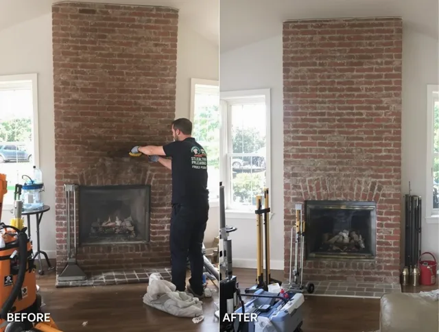 Finished chimney sweeping service by Port Wentworth Chimney Sweep in Port Wentworth, GA