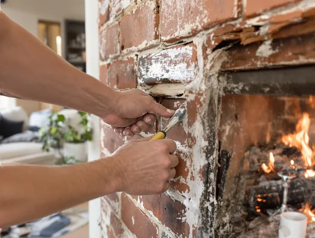Routine fireplace repair by Port Wentworth Chimney Sweep in Port Wentworth, GA