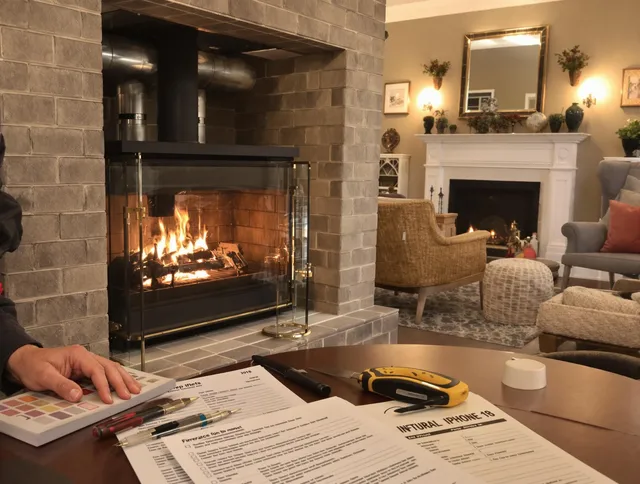 Port Wentworth Chimney Sweep verifying fireplace safety measures in Port Wentworth, GA